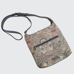 Sakroots Hermosa Eco Textile Multicolor Crossbody Adjustable Strap Purse Small